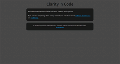 Desktop Screenshot of clarityincode.com